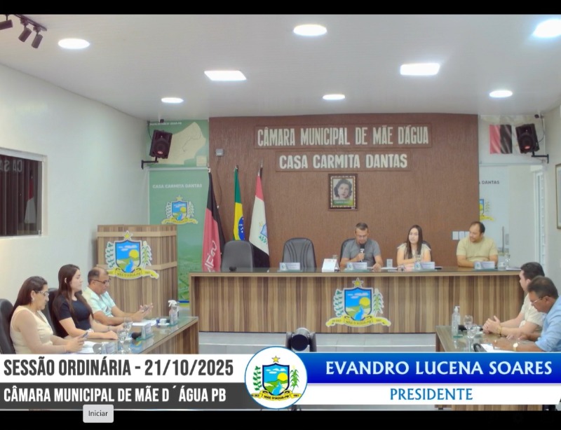 Cmara de Me Dgua realiza mais uma sesso ordinria e vereadores aprovam trs projetos de lei