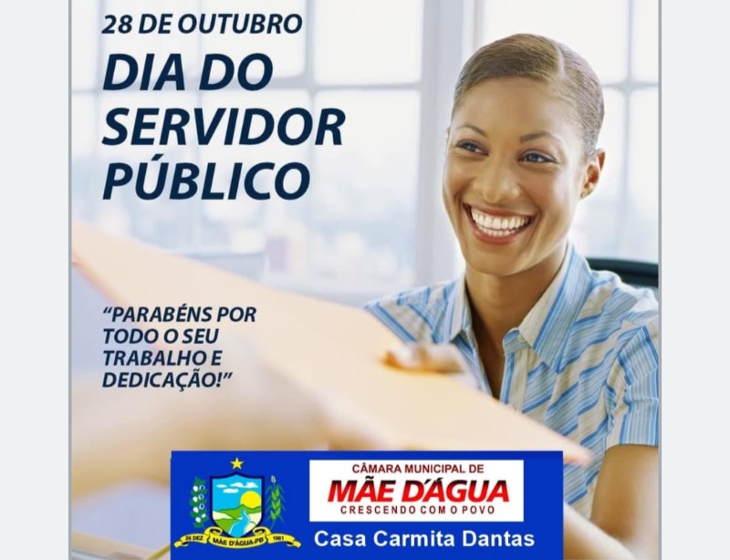 Mensagem do Poder Legislativo municipal aos servidores da cmara de Me D'gua
